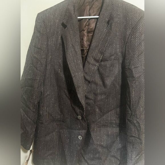Vintage wool tweed suit jacket - Picture 3 of 7